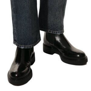 Prada Black Leather Chelsea Boots 39, fits women’s 8.5